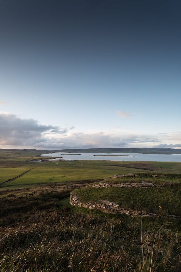 View over the Wideford Hill Cairn, Orkney