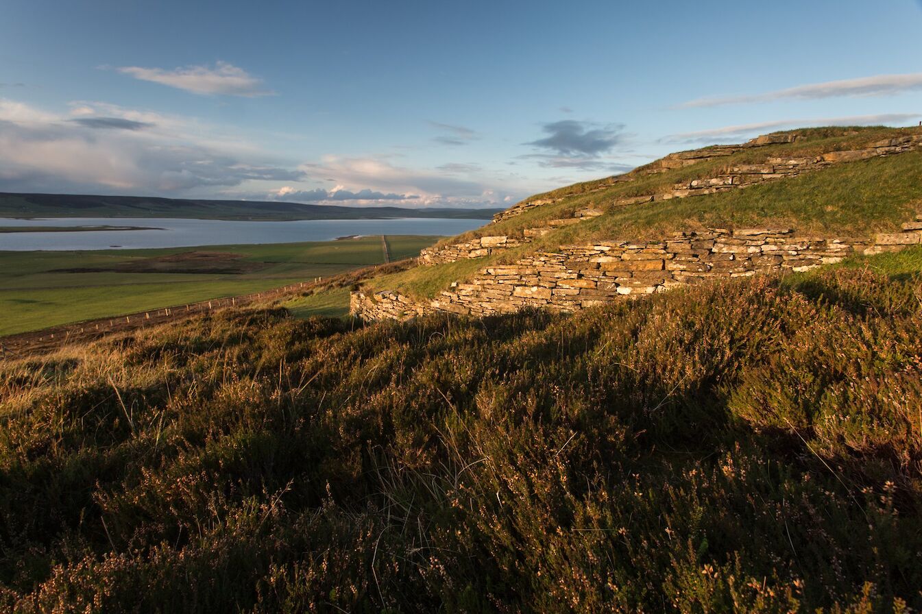 View from the Wideford Hill Cairn, Orkney