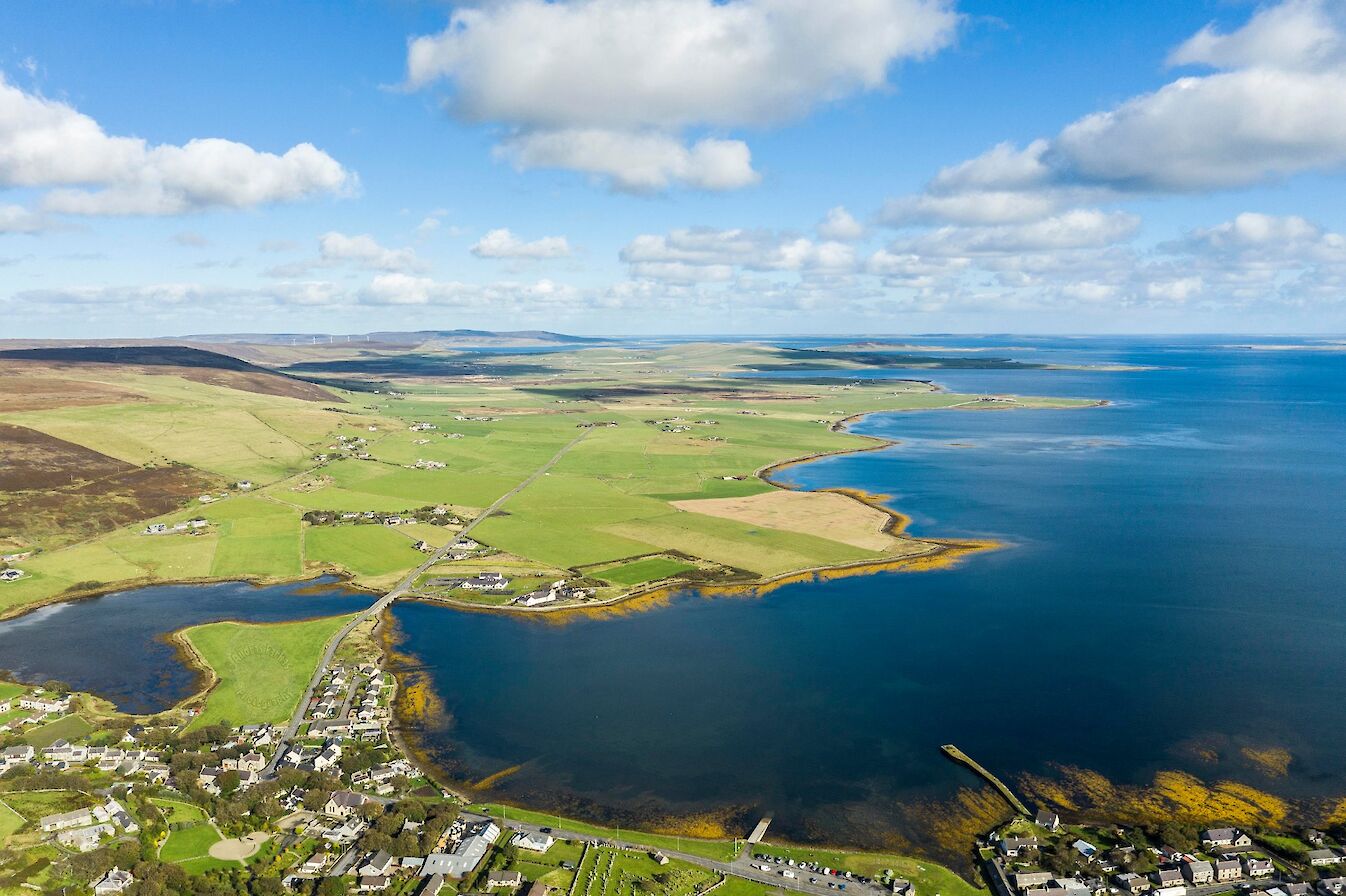 The view over Finstown and the Bay of Firth - image by Andras Farkas