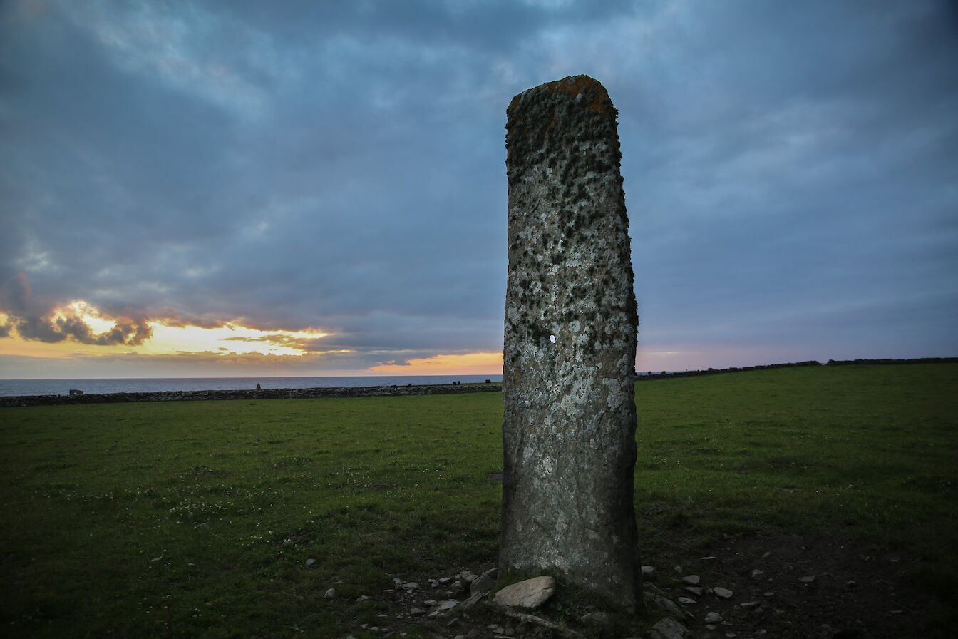 Ancient standing stone in North Ronaldsay