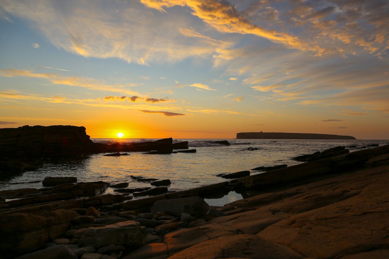 Sunset at the Brough of Birsay, Orkney - image by Iain Johnston