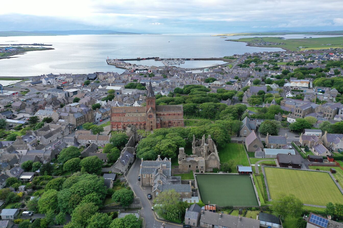 View over Kirkwall to the the north - image by Nick McCaffrey