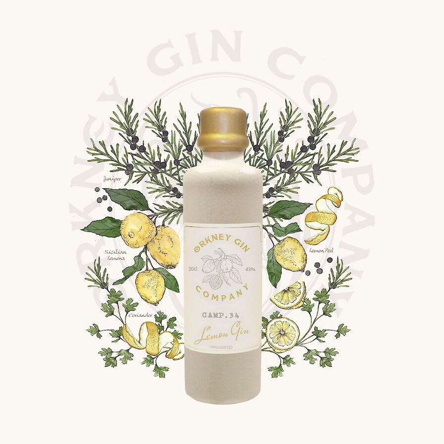 Camp 34 Lemon Gin from the Orkney Gin Company