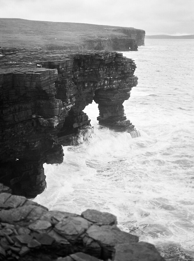 Sea arch in Rousay - image by Frances Scott
