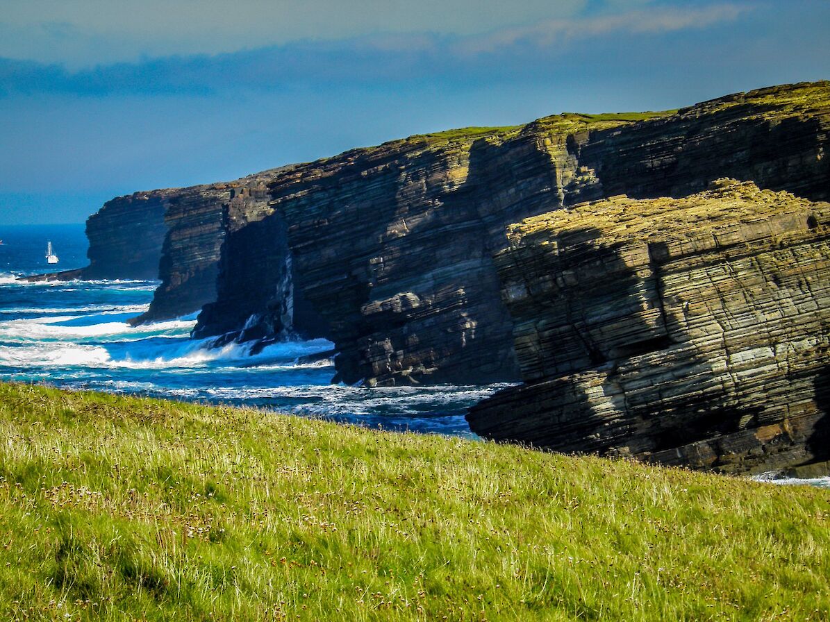 Craggy coastline in Orkney - image by Robert Towns