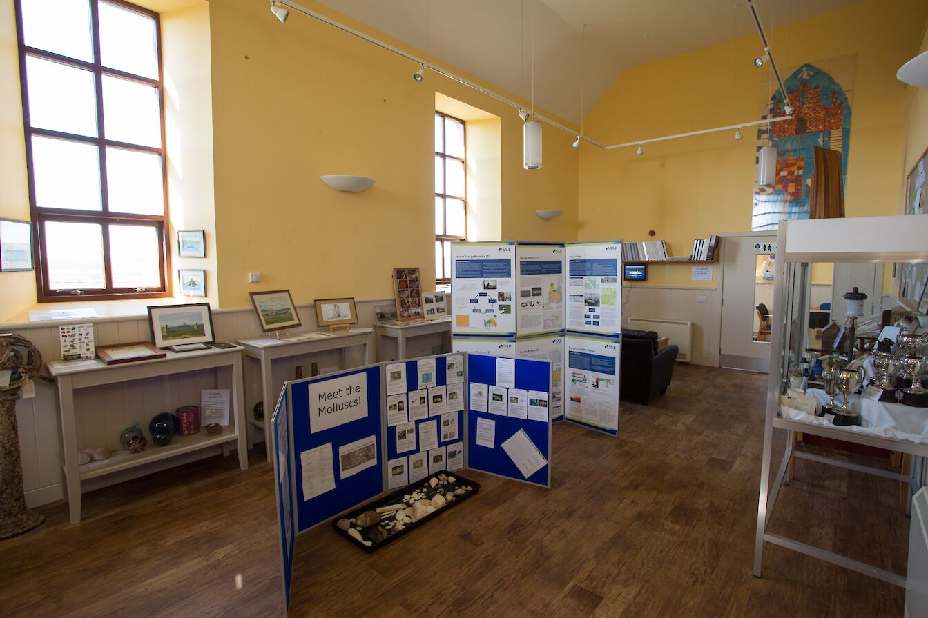 Inside the Eday Heritage Centre, Orkney