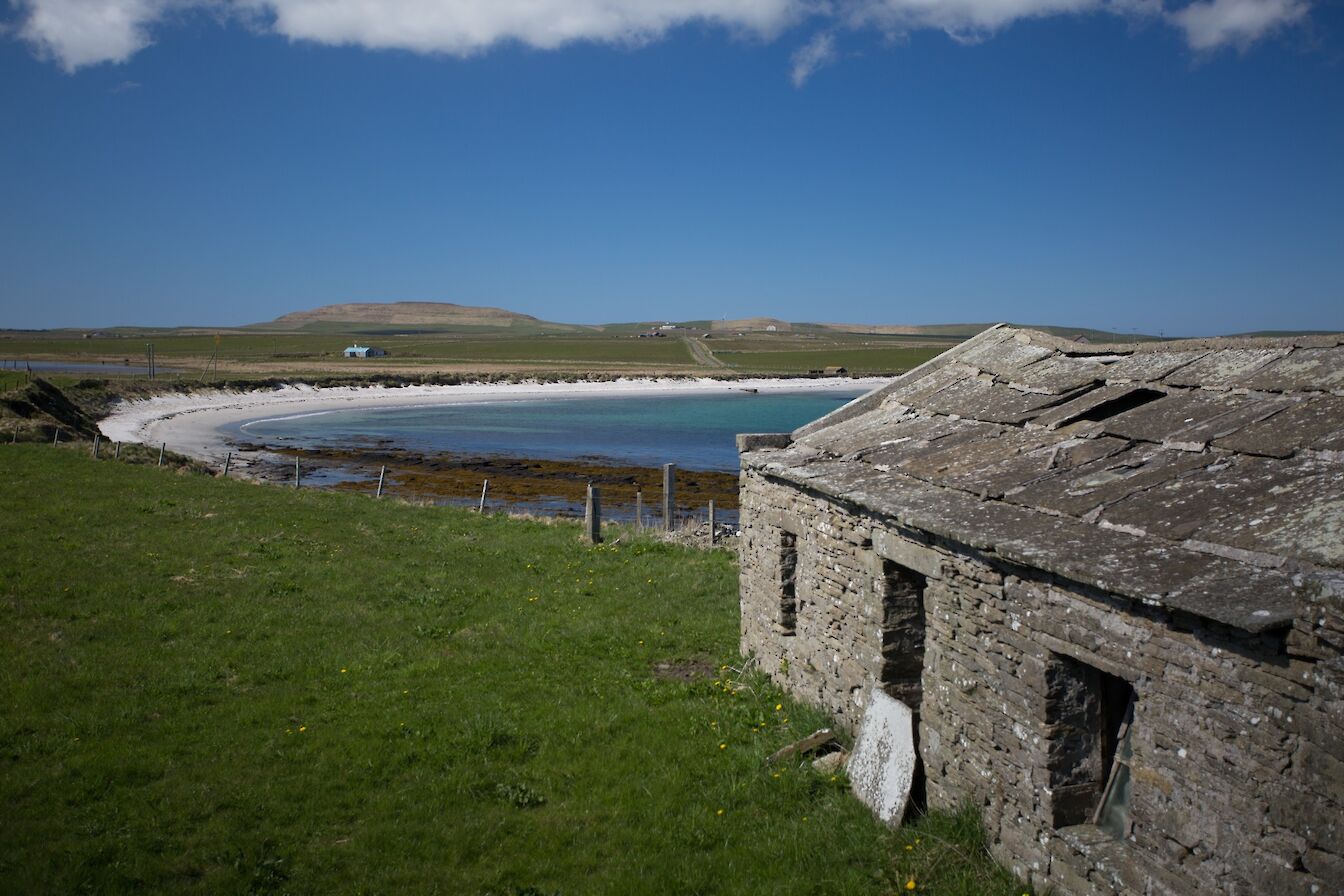 View from a derelict croft, Westray