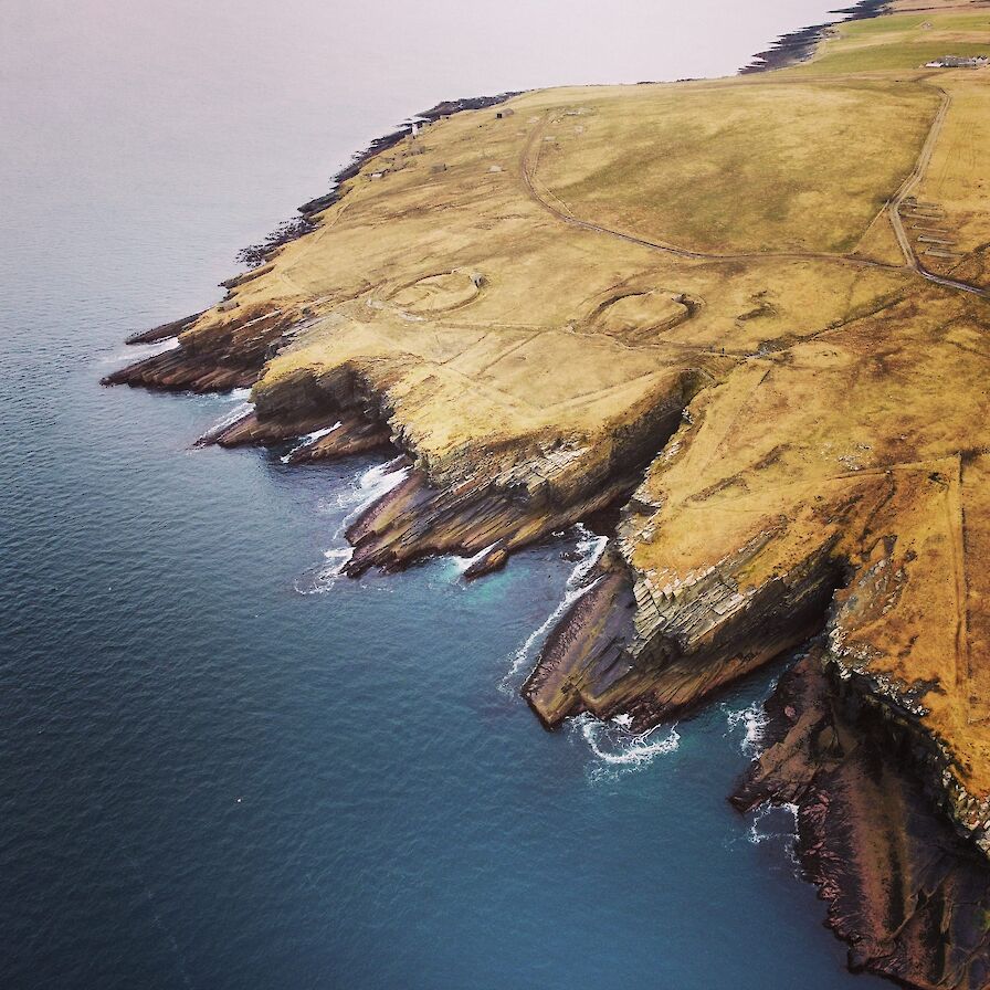 Orkney coastline at Hoxa Head - image by Scott Desmond