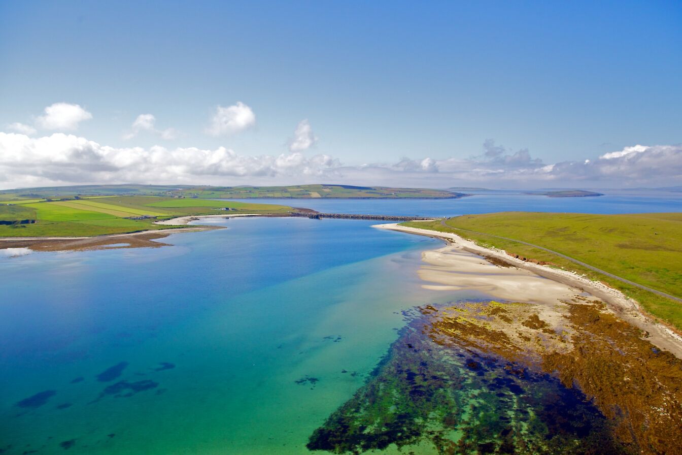 View over Glimps Holm beach, Orkney - image by Colin Keldie