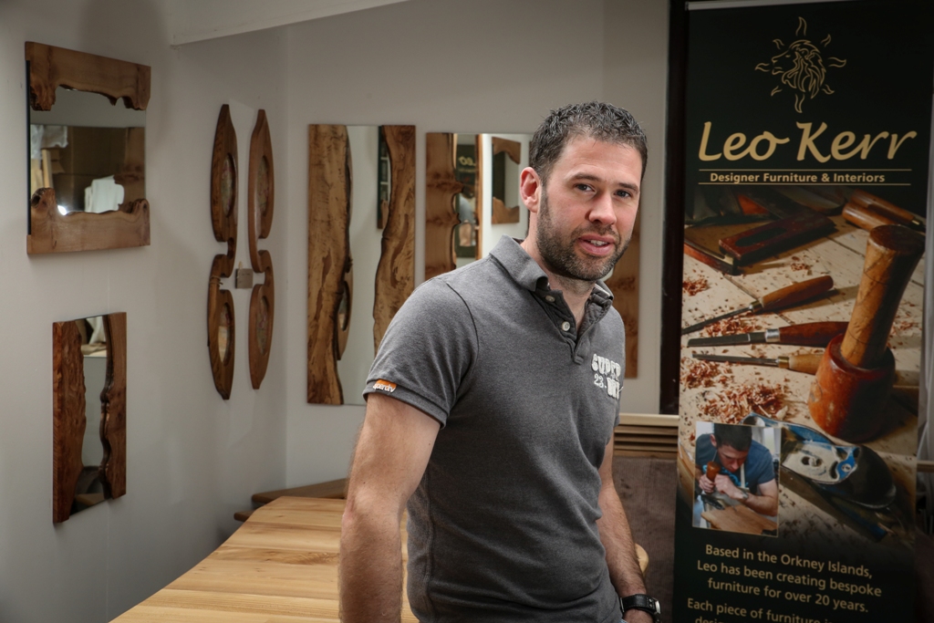 There is a small gallery full of beautiful pieces at the Kerr Carpentry headquarters