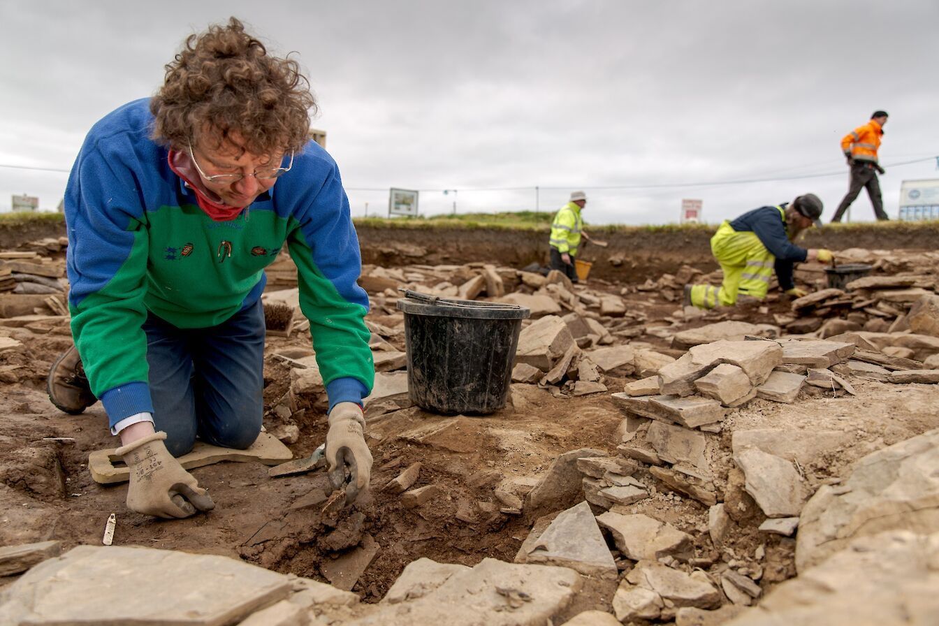 Work underway at the Ness of Brodgar