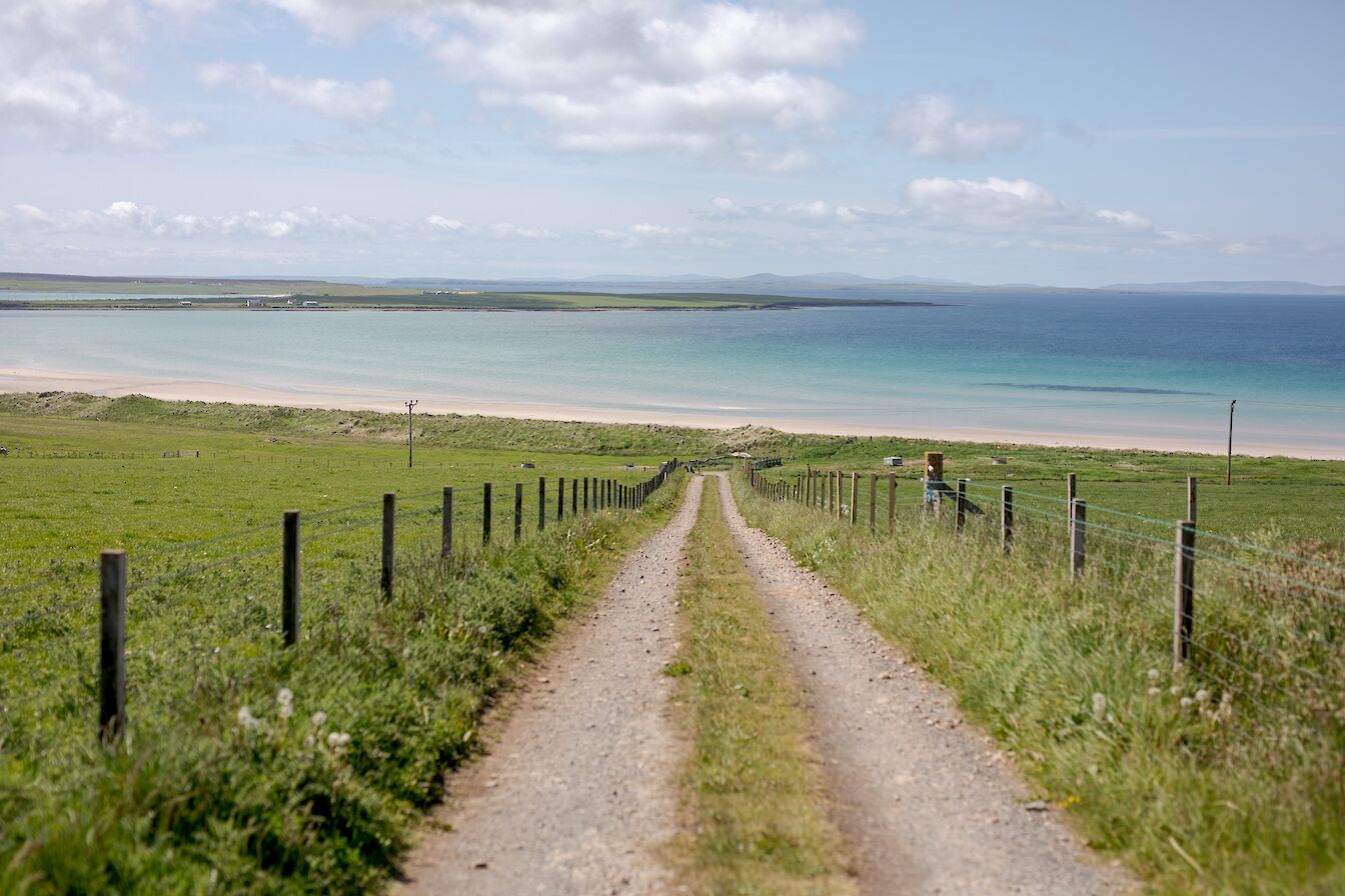 View over St Catherine's Bay, Stronsay, Orkney