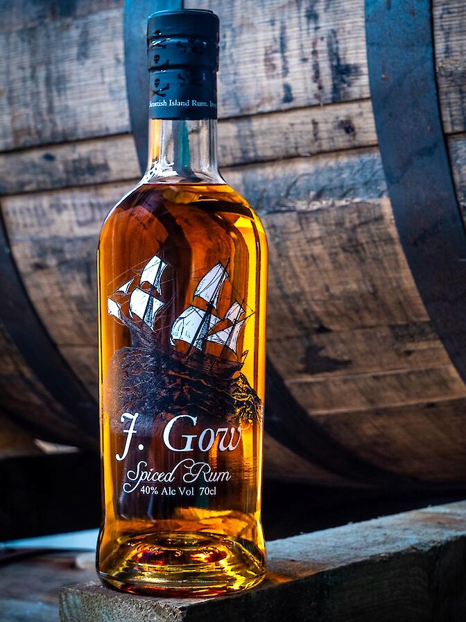 Spiced rum from J. Gow Rum