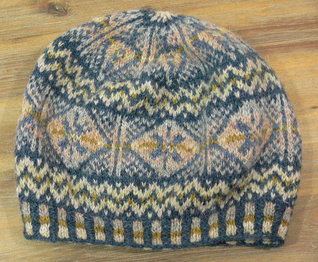 Fair Isle hat from Quernstone Knitwear