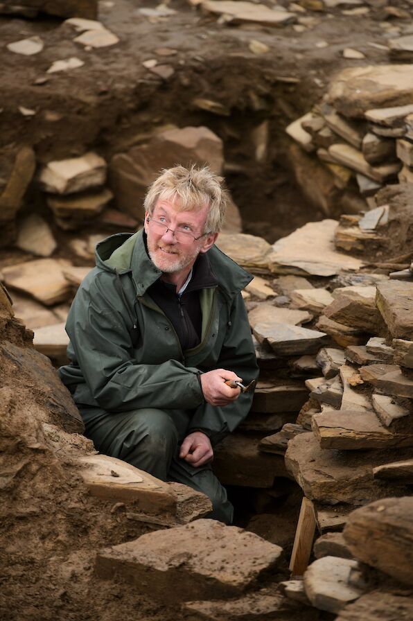 Nick Card at the Ness of Brodgar, Orkney - image by Jim Richardson