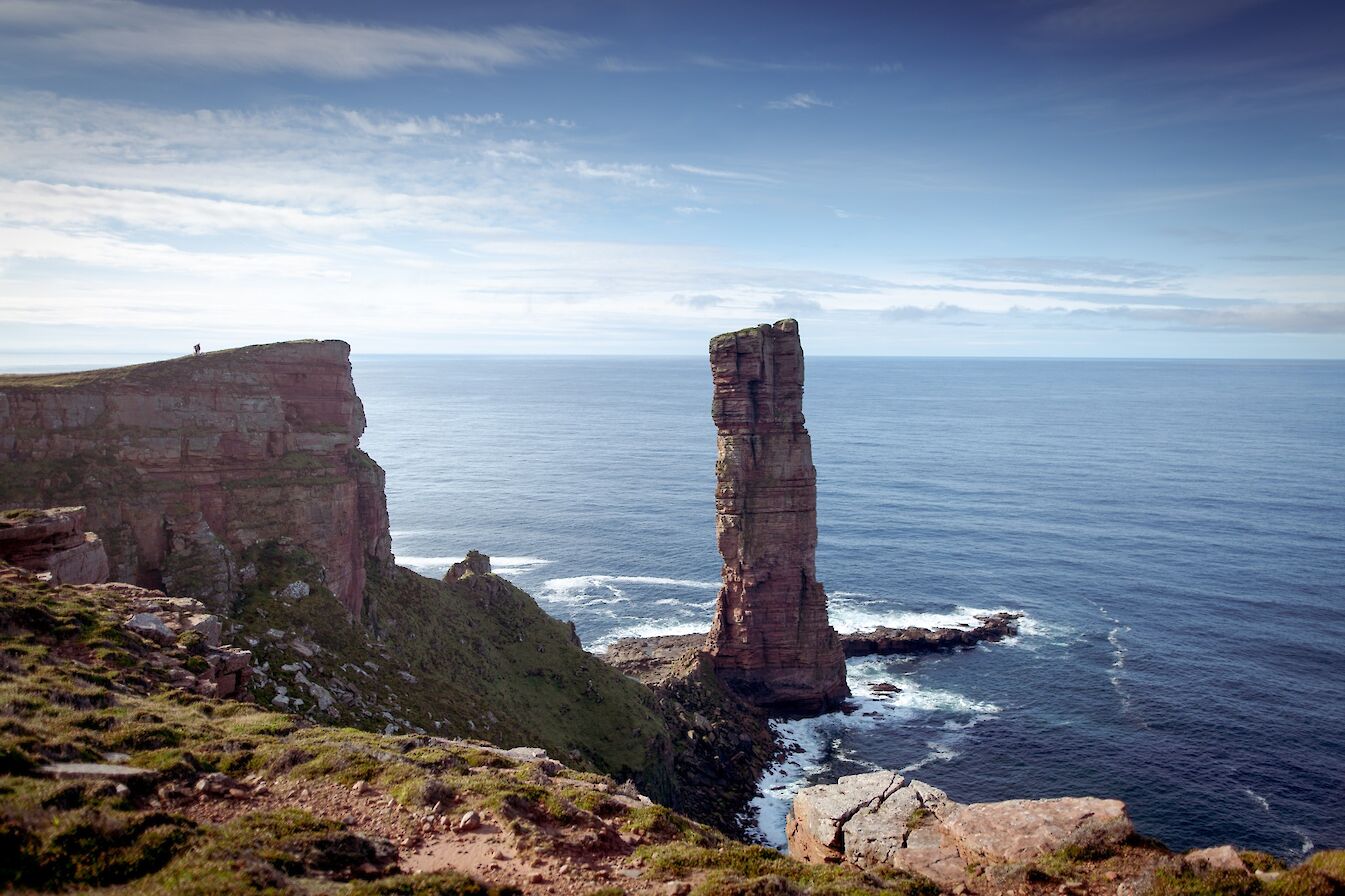 Walking at the Old Man of Hoy, Orkney