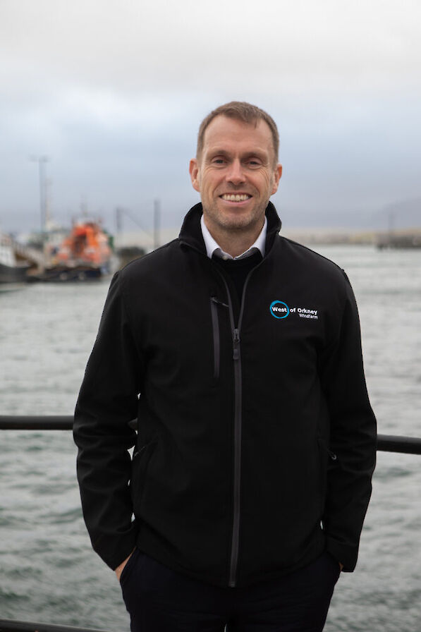 Stuart McAuley, project director for the West of Orkney windfarm