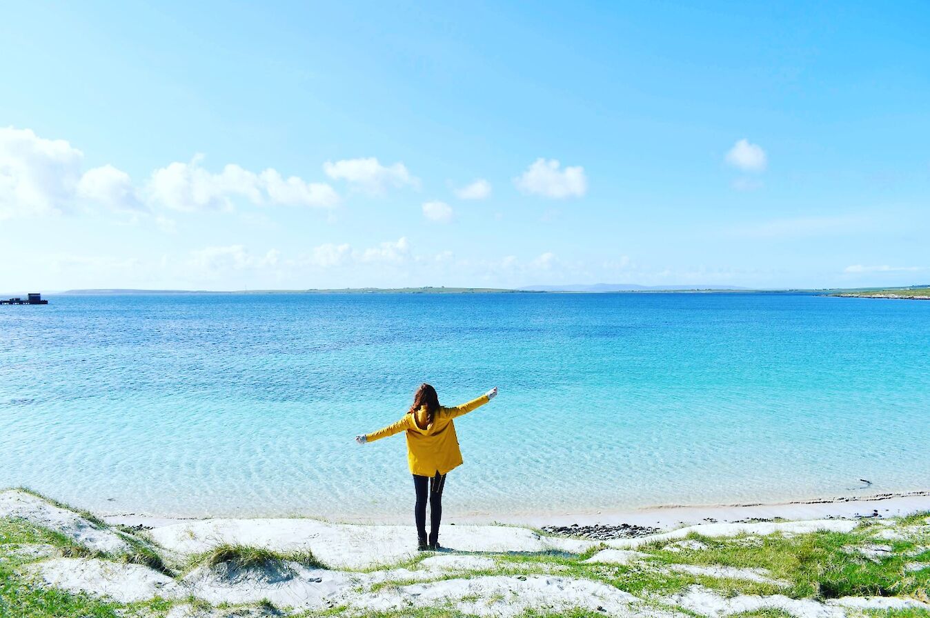Beach views in Westray - image by Isobel Thompson