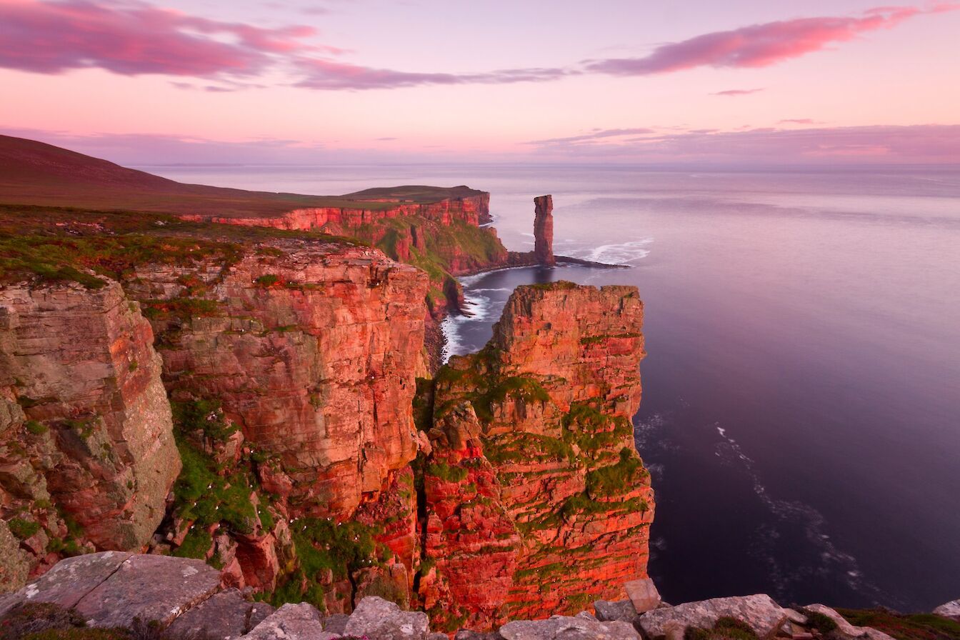 Maybe it's the iconic landmarks, like the Old Man of Hoy?