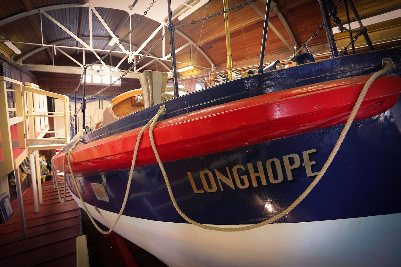 The Thomas McCunn in the Longhope Lifeboat Museum