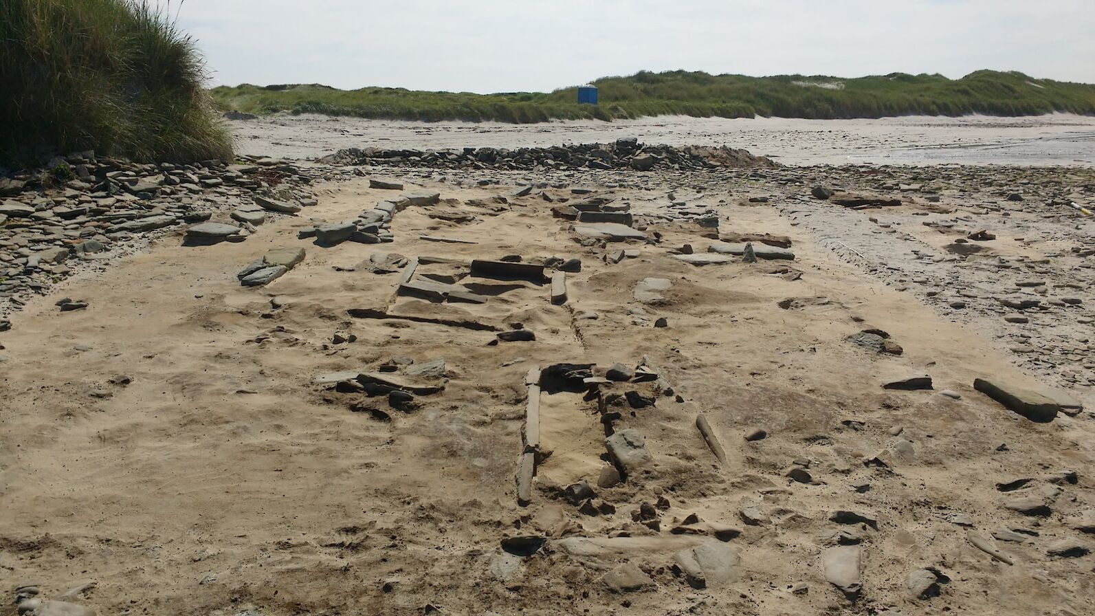 The main dig site at Cata Sand, Orkney - image courtesy Archaeology Institute UHI