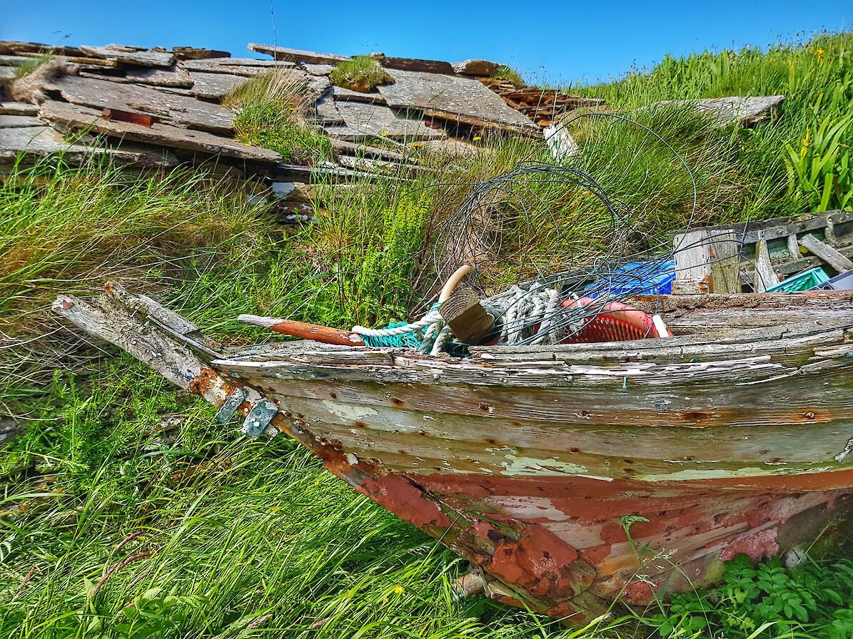 Old fishing boat in Graemsay - image by Susanne Arbuckle
