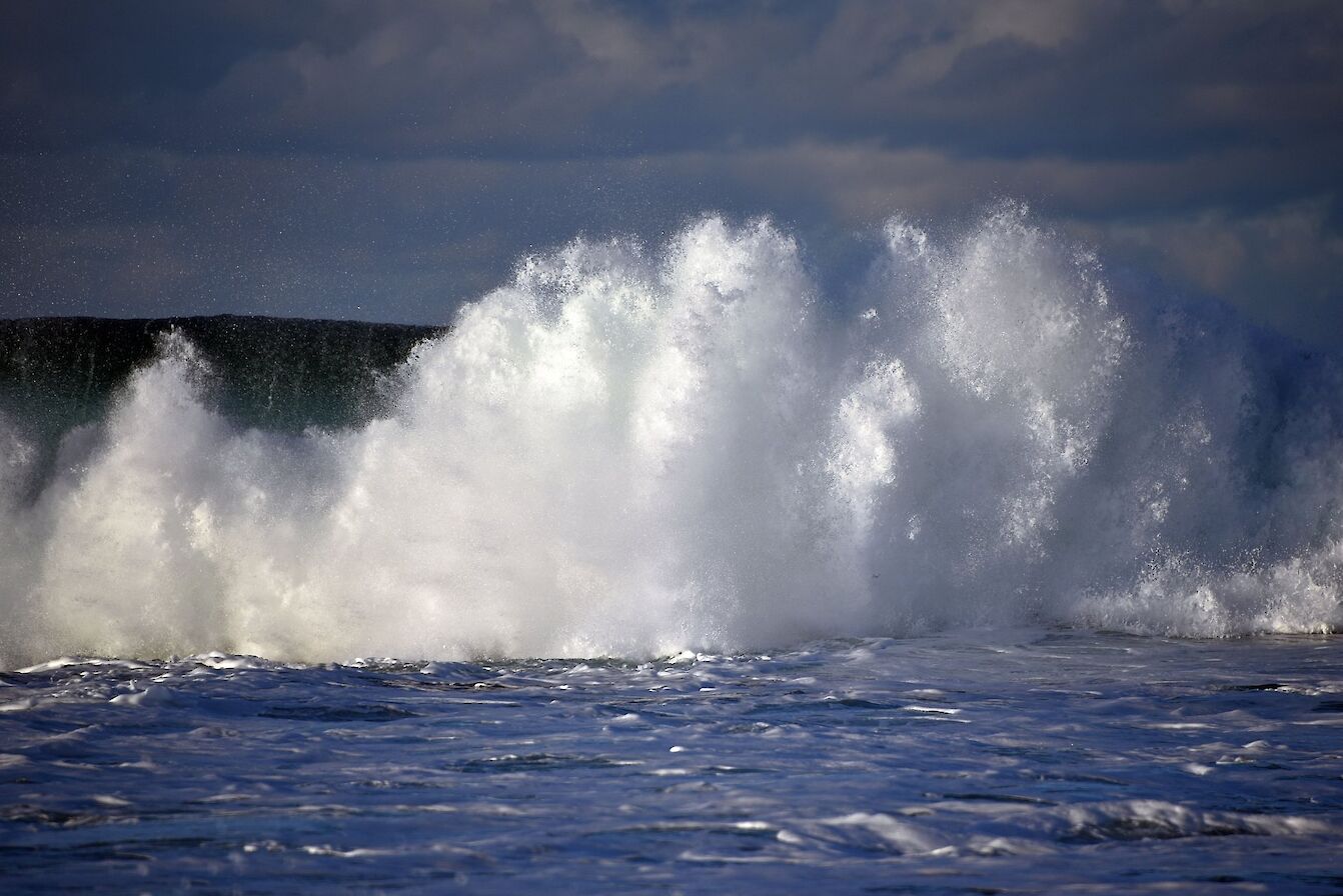 Wild seas in Orkney - image by Carol Leslie