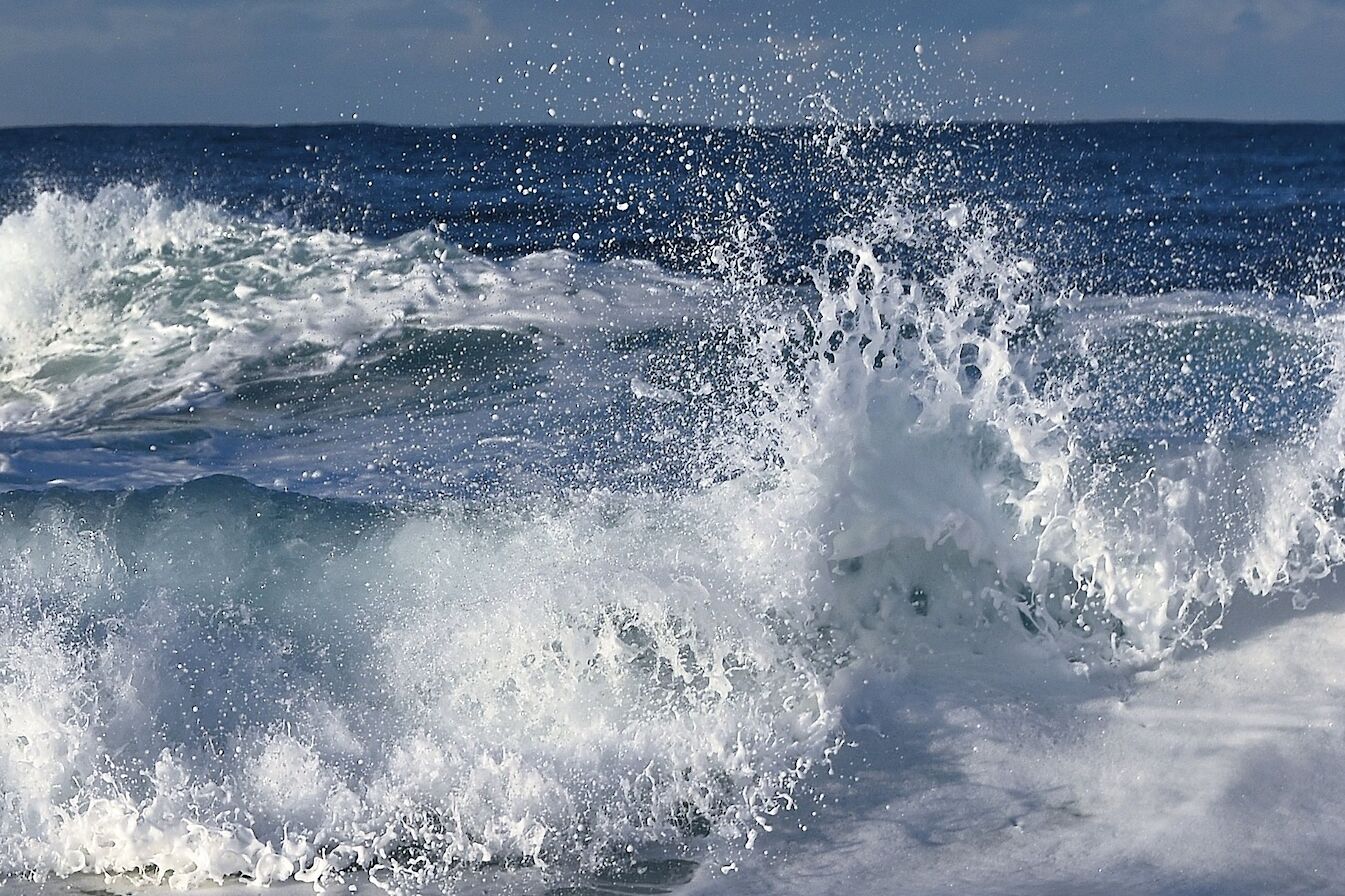 Waves in Orkney - image by Carol Leslie