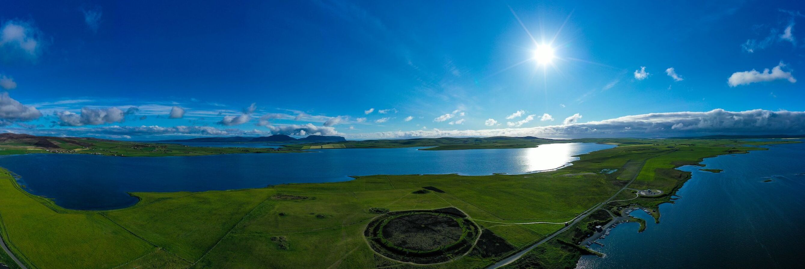 Panorama of the Ring of Brodgar in Orkney - image by Nick McCaffrey