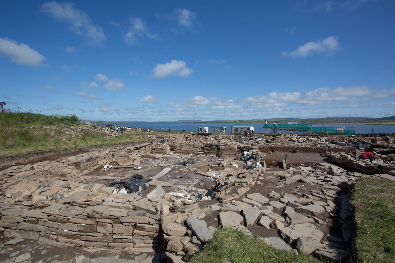Part of the main trench at the Ness of Brodgar