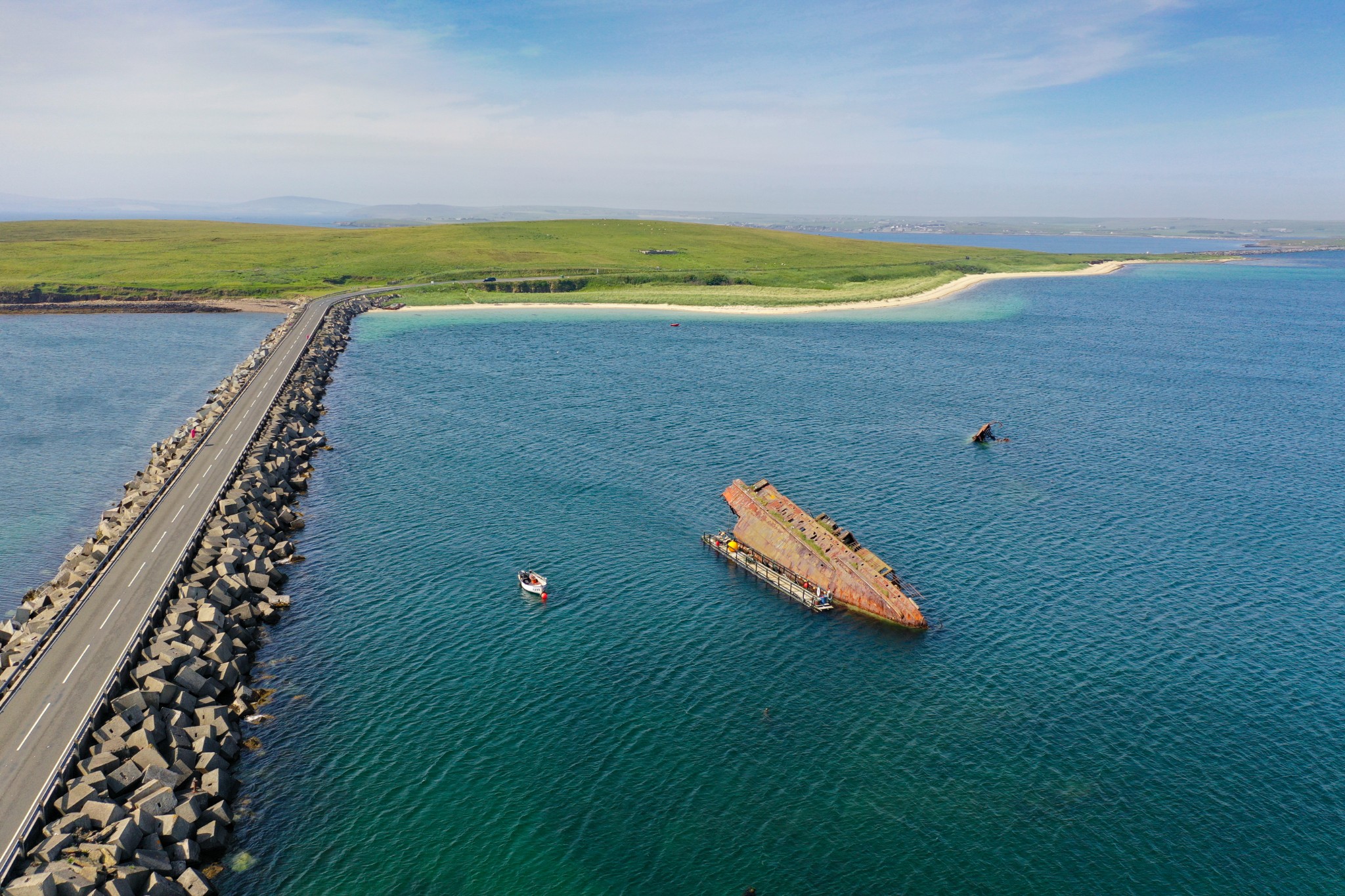 View over the 3rd Barrier in Orkney - image by Colin Keldie