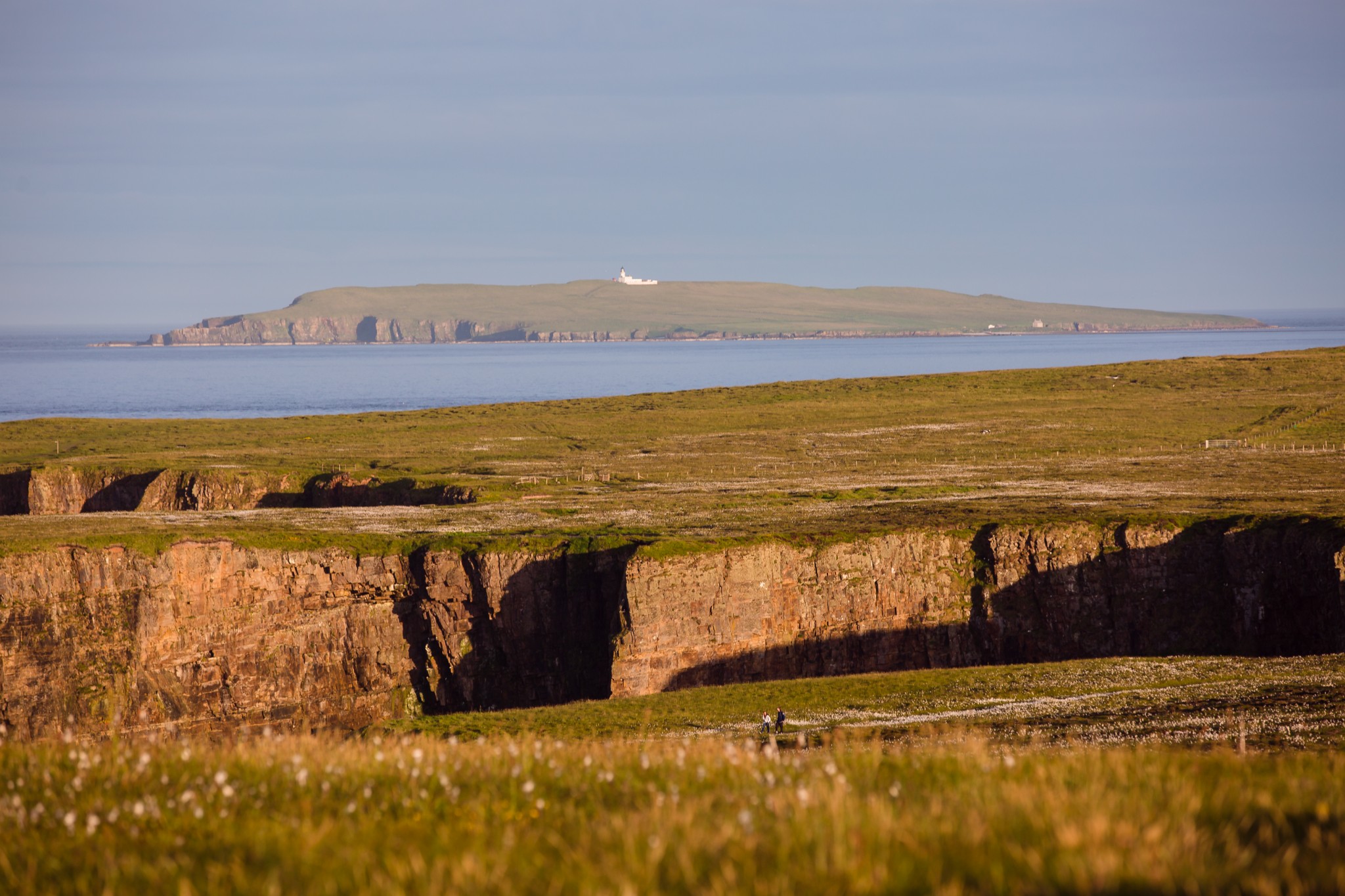 View towards Copinsay from Mull Head, Orkney