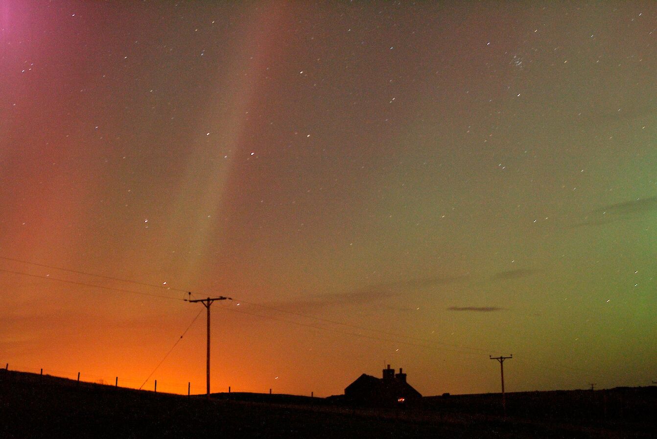 Northern lights over the isles - image by Doug Houghton