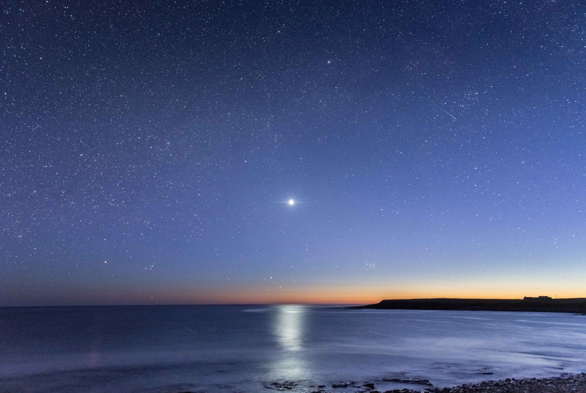 Venus in the Orkney night sky - image by Raymond Besant