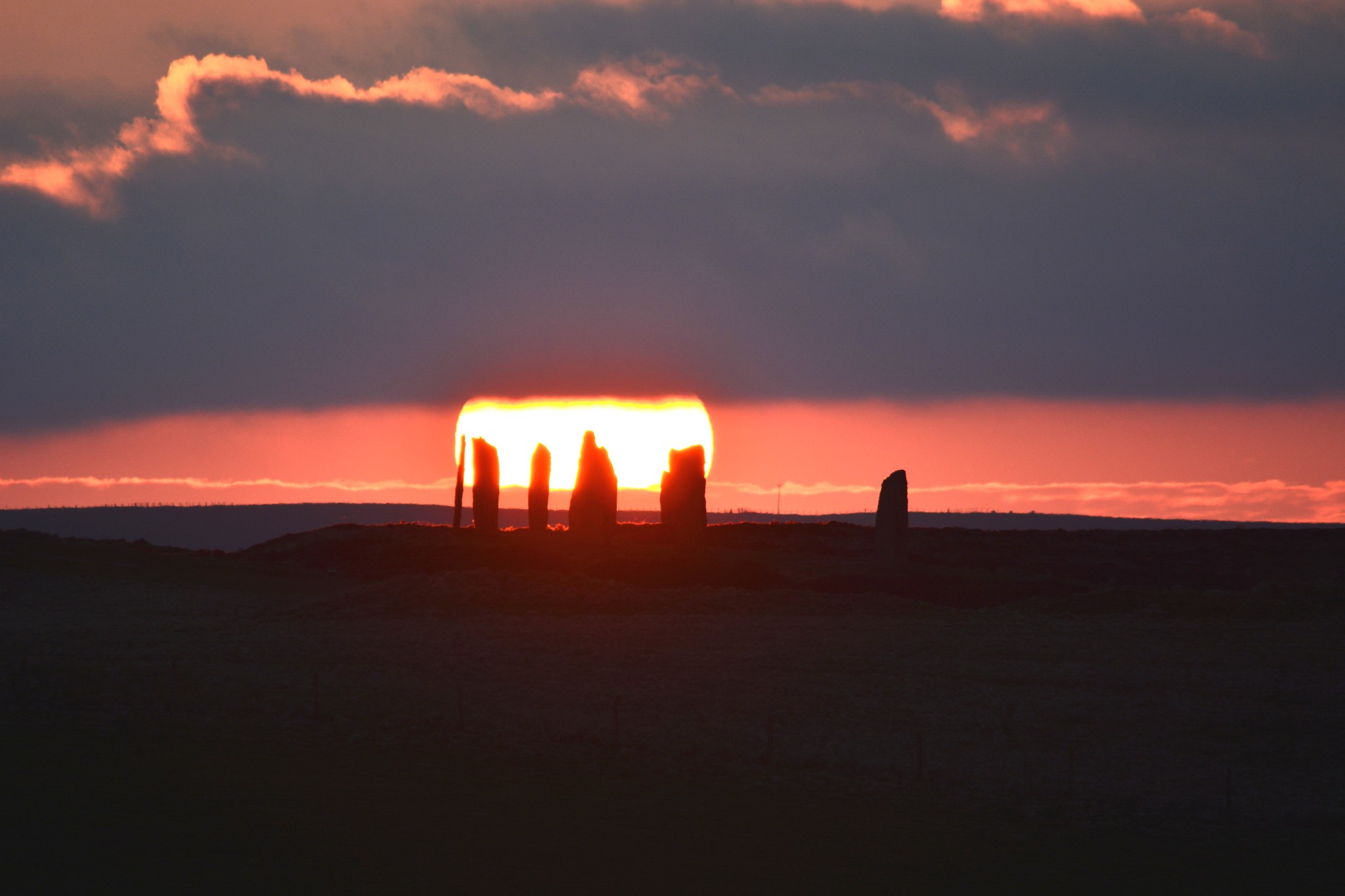 Sunset over the Ring of Brodgar, Orkney - image by Nick Card