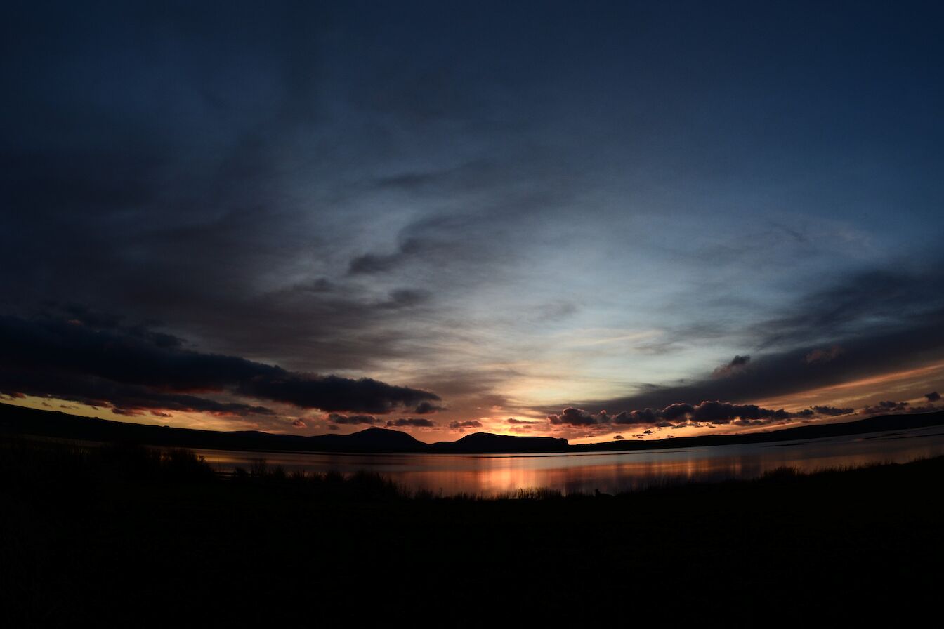 Winter sunset over Hoy - image by Nick Card