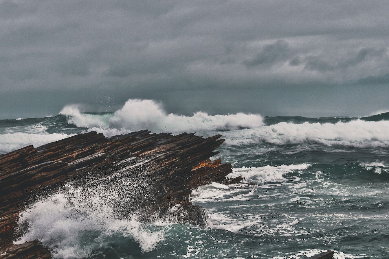 Wild seas in Orkney - image by Jenna Harper
