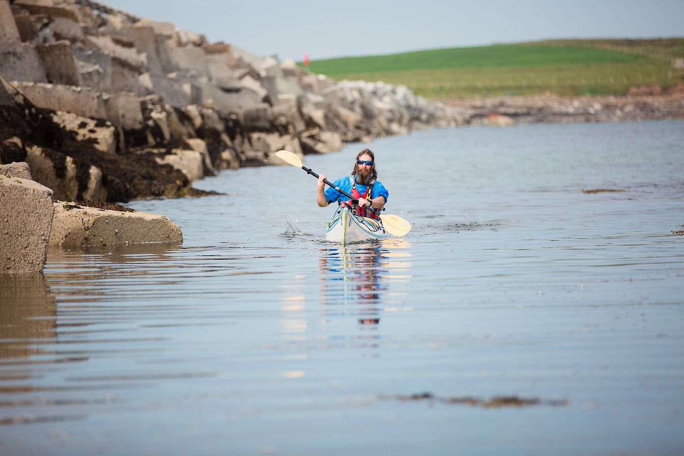 Sea Kayaking at Orkney's Churchill Barriers