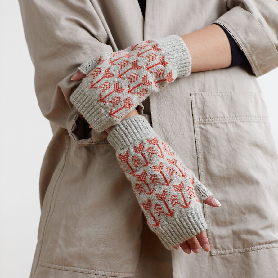 Fingerless mittens from Hilary Grant