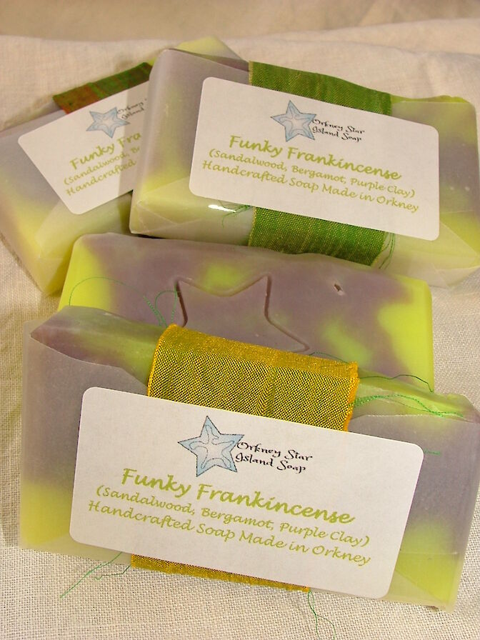 Funky Frankincense soap from Orkney Star Island Soap