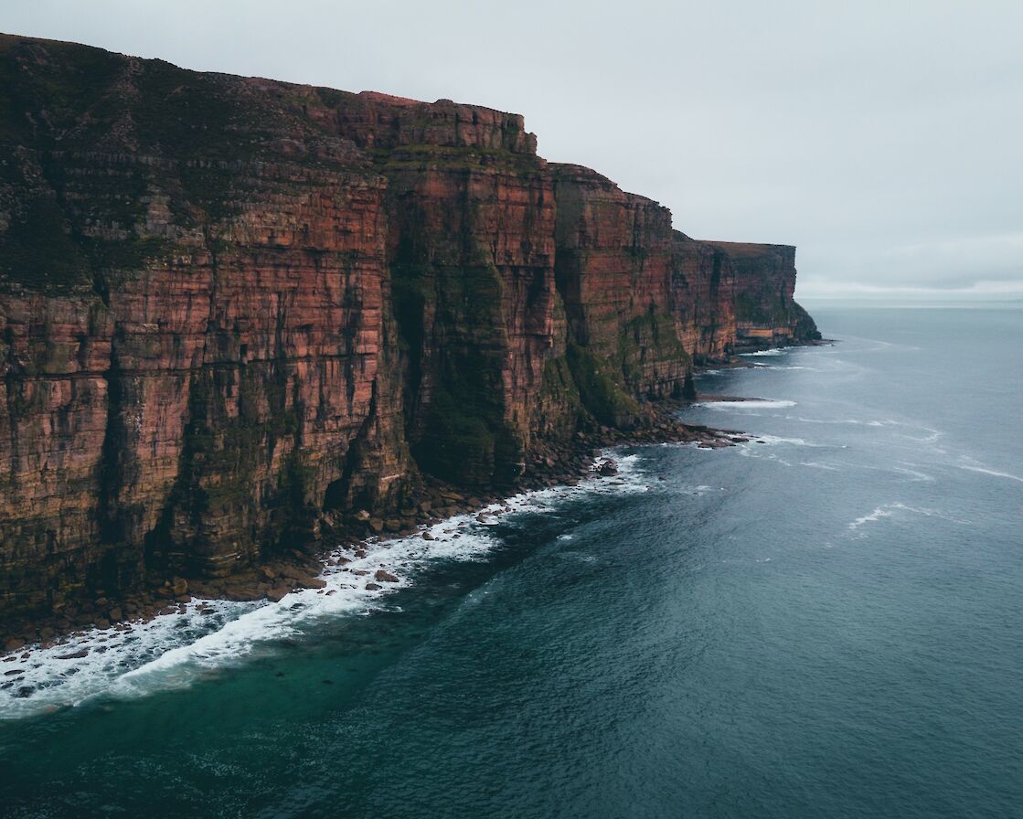 Cliffs at Rackwick - image by Ally Velzian