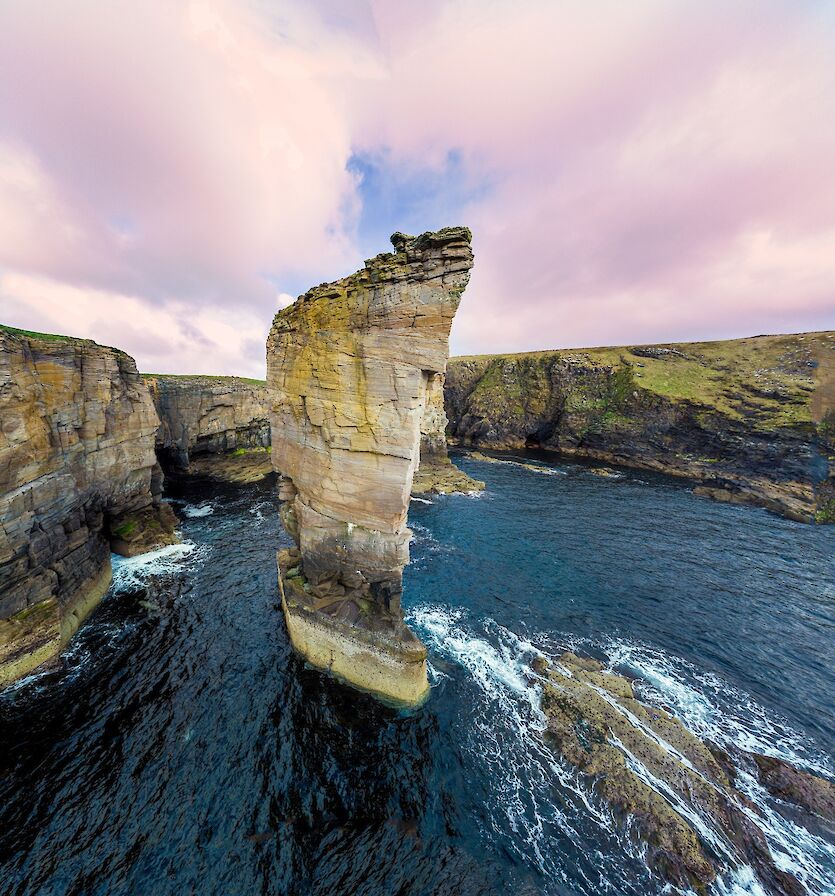 Yesnaby Castle sea stack, Orkney - image by Luke Evans