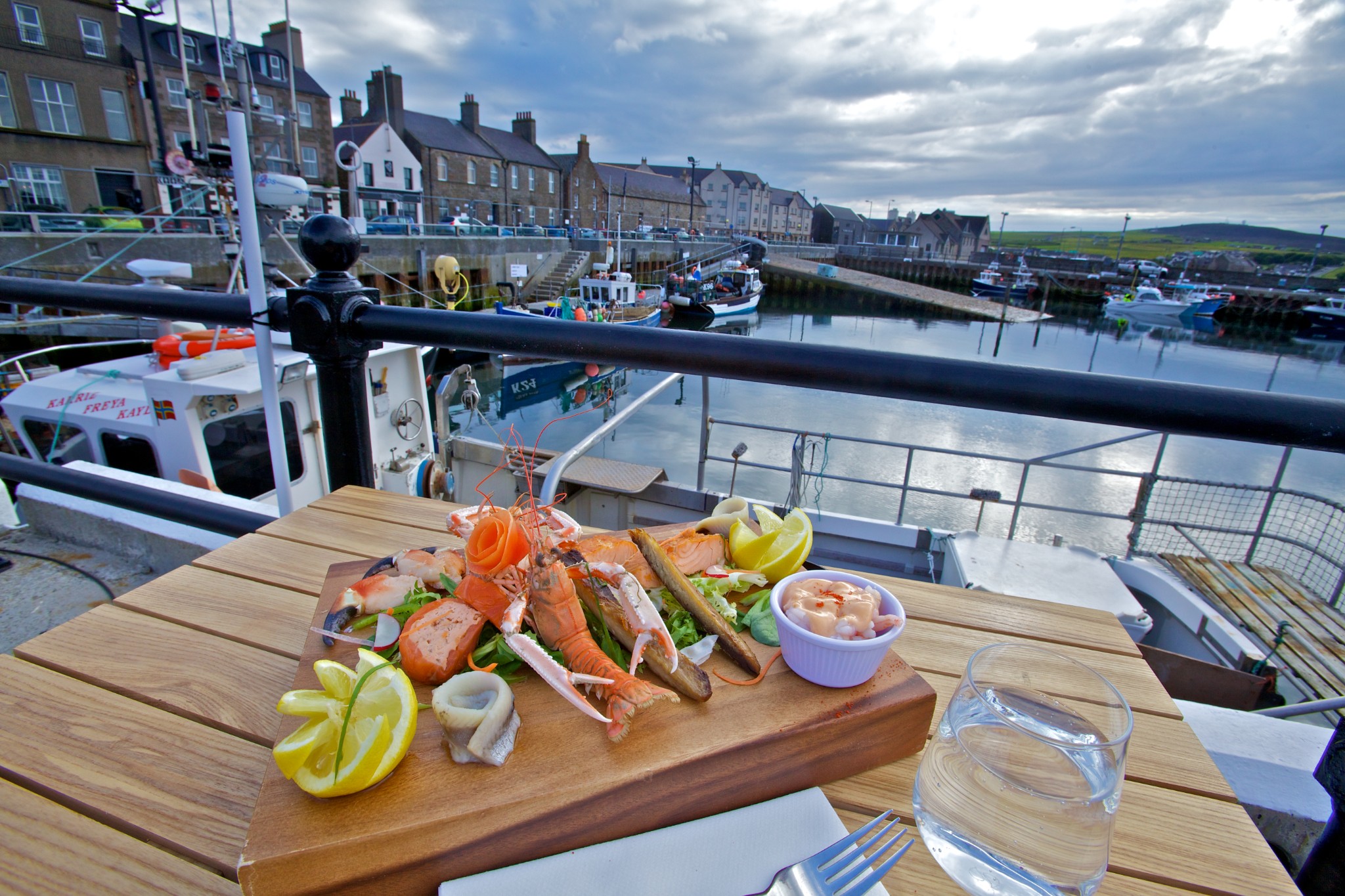 Seafood at Kirkwall harbour - image by Colin Keldie