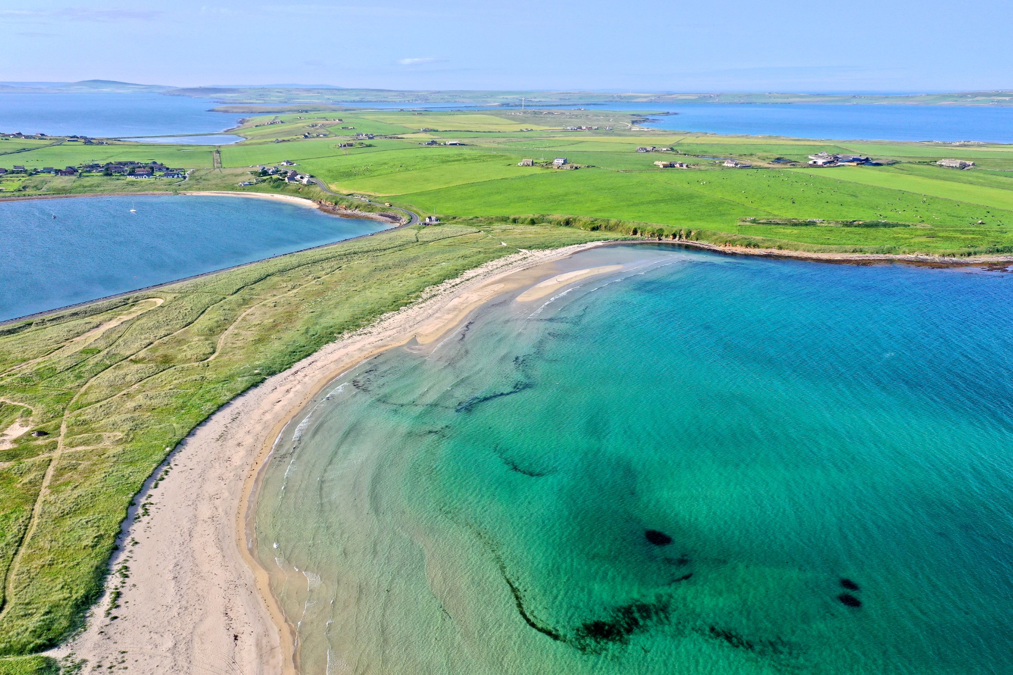 View over the fourth Churchill Barrier, Orkney - image by Colin Keldie