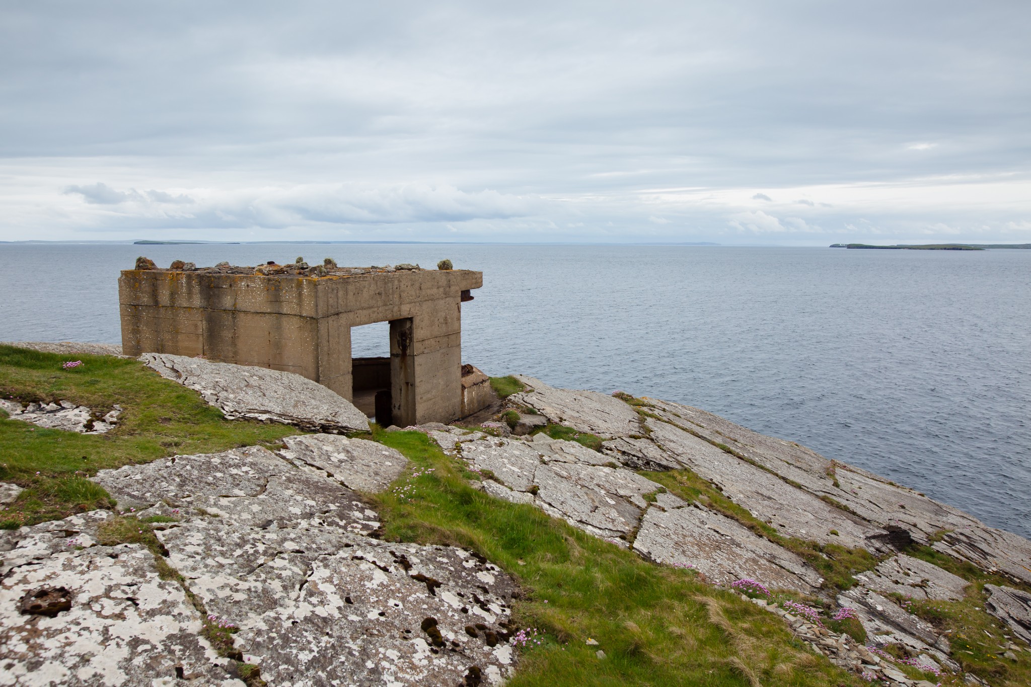 Remains of the Hoxa Battery at Hoxa Head, Orkney