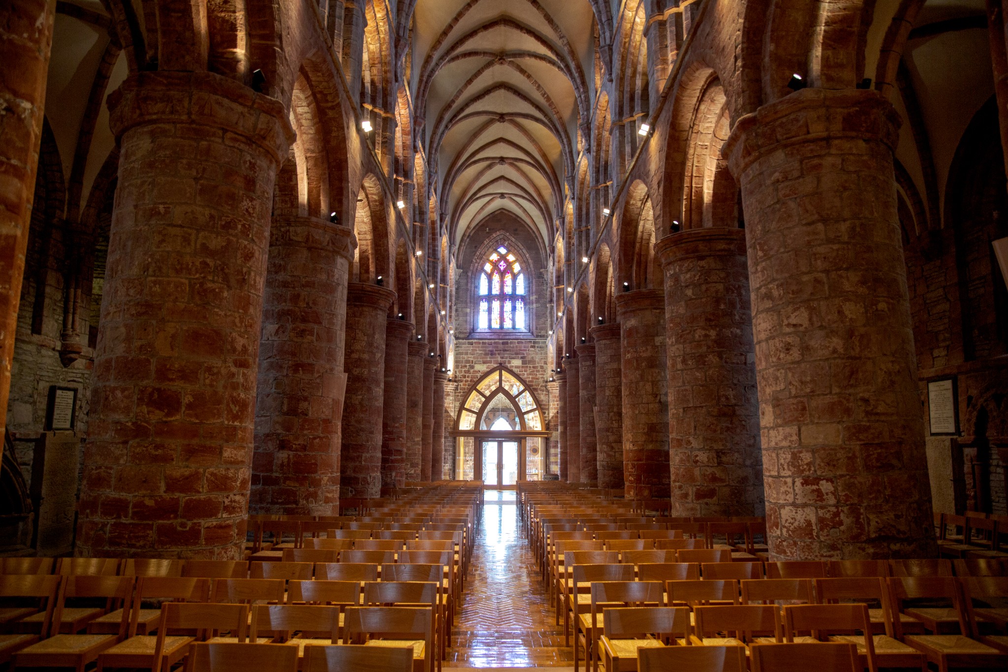 Interior view of St Magnus Cathedral, Orkney