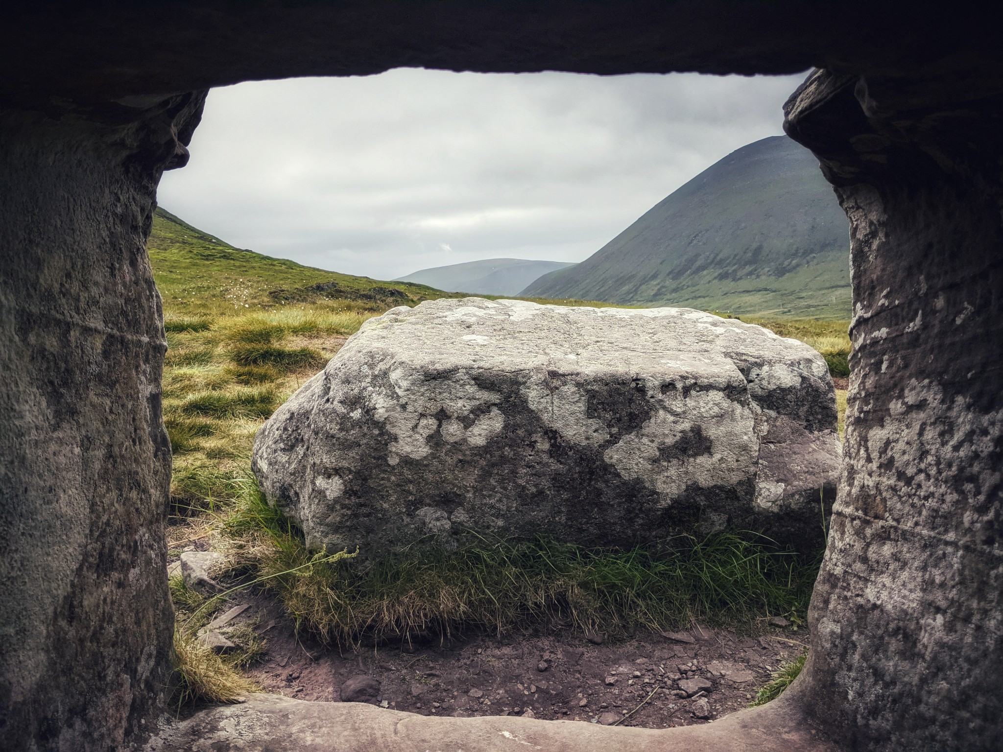 View from inside the Dwarfie Stane, Orkney - image by David C. Weinczok