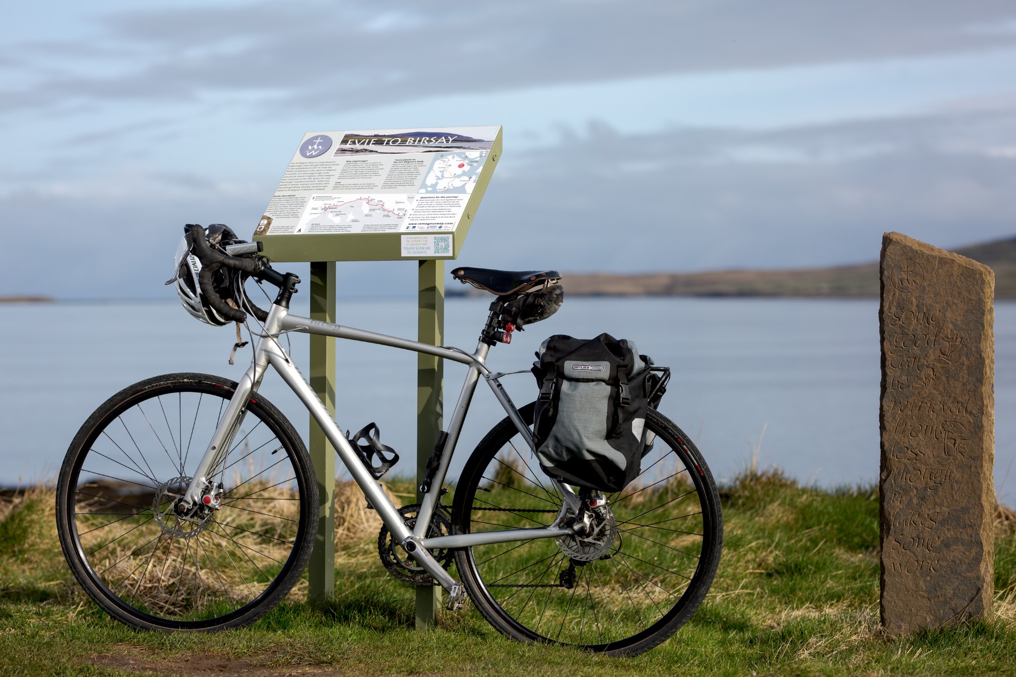 At the beginning of the St Magnus Way cycle route