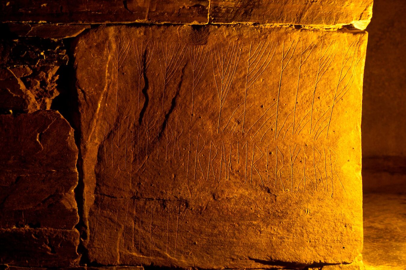 The Maeshowe runes - image by Paul Tomkins/VisitScotland