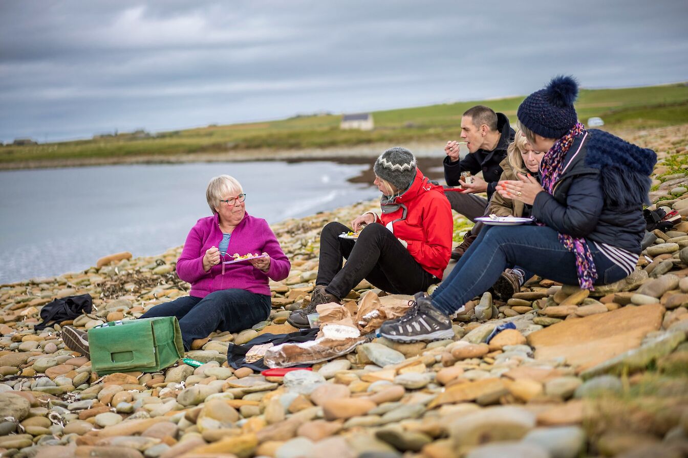 Picnic at Skaill in Orkney